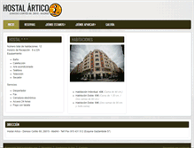 Tablet Screenshot of hostalartico.com